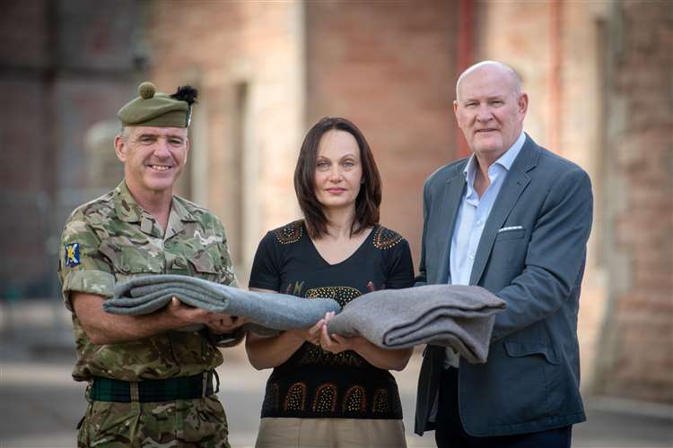 Old Army blankets dispatched from Inverness to Ukrainians living close to front line